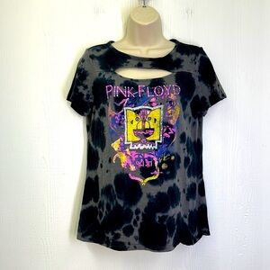 Pink Floyd - Tie Dye Pink Floyd Heads Graphic Short Sleeve T Shirt Size Small